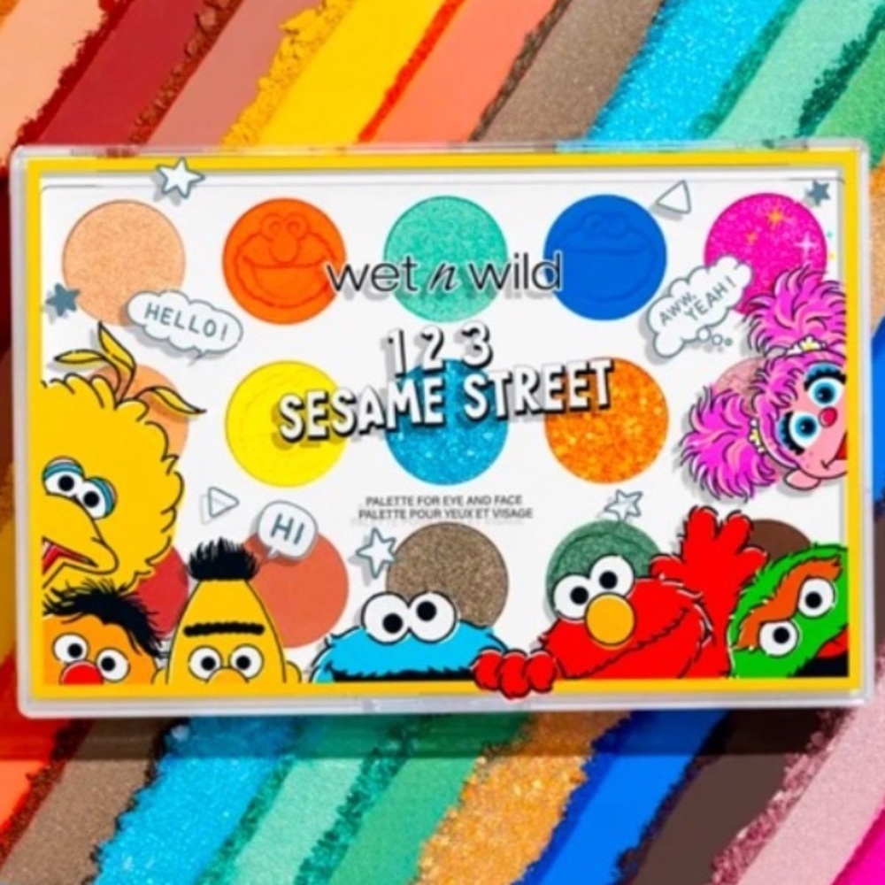 ⚡️WET N WILD 123 SESAME STREET LIMITED EDITION 15 COLOR EYESHADOW PALETTE sealed